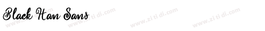 Black Han Sans字体转换